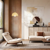 Windham Alabaster Pendant Light with Copper Wire Accents - Modern Lighting Fixture for Elegant Bedroom Decor and Contemporary Hanging Light