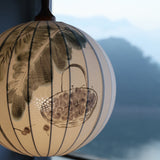 New Chinese Style Plum Basket Lantern Hand-painted lantern-shaped Restaurant Pendant Light